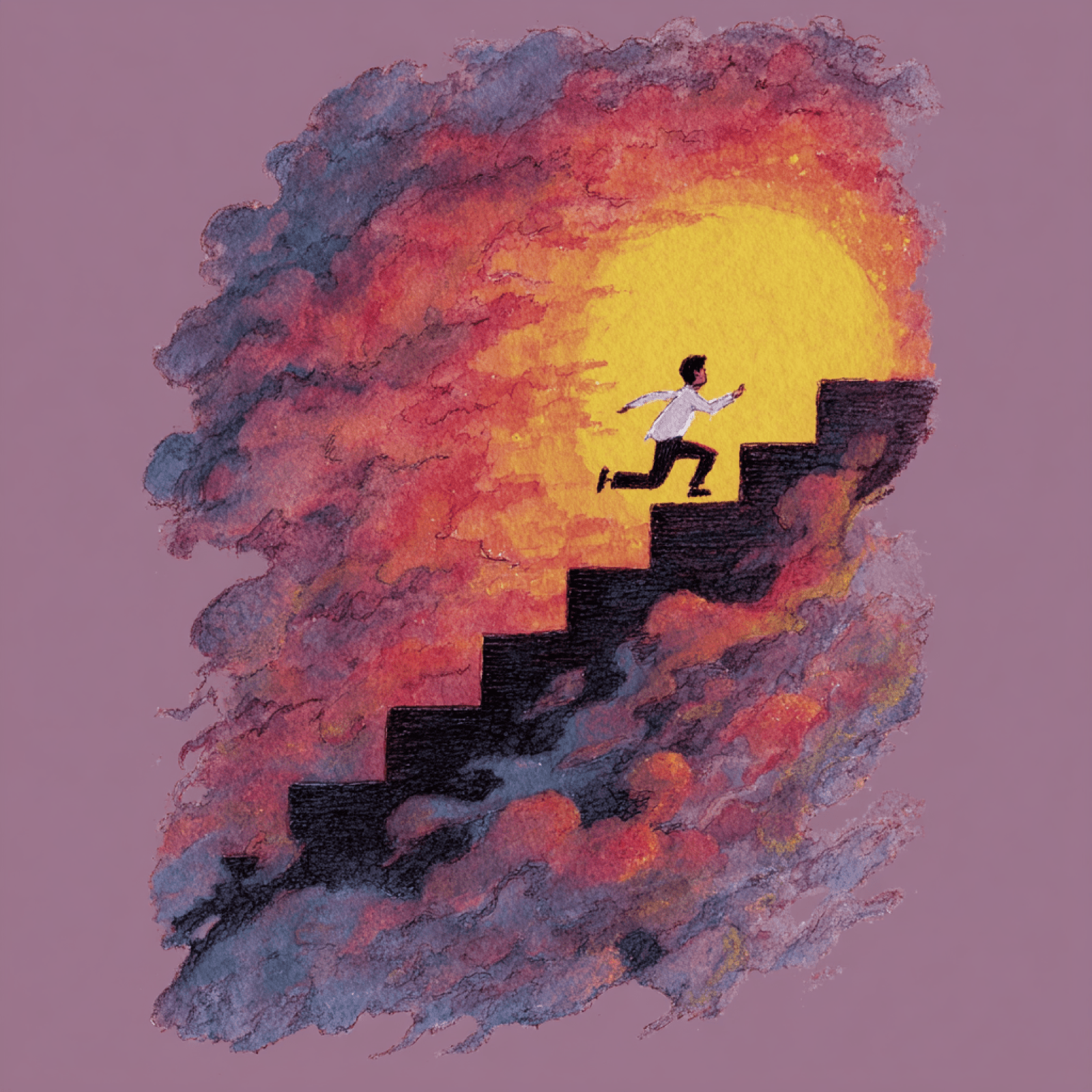 A single foot taking one step forward on a path